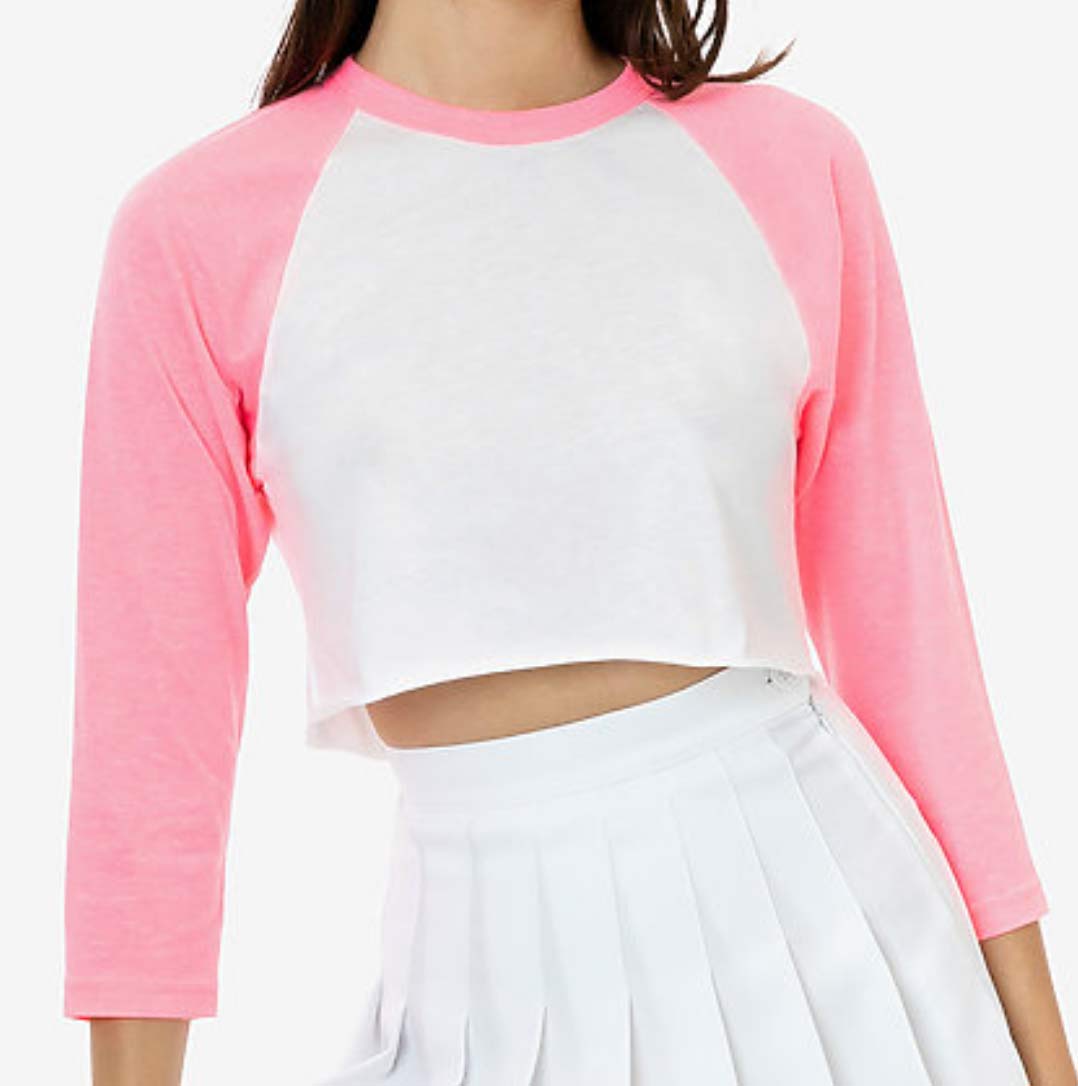 Los Angeles Apparel® Cropped Raglan | The Neon South